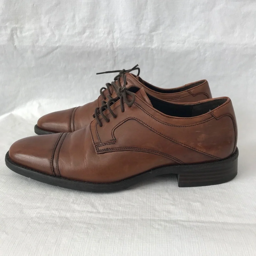 Johnston & Murphy Sheepskin Tabor Cap Toe Shoes
